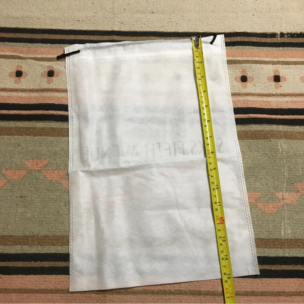 Saks Fifth Ave Sheer White Dustbag medium approx 15” x 10” Good for travel